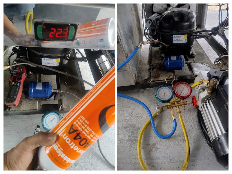 CÓMO CARGAR R-404A reparación y carga de R404a