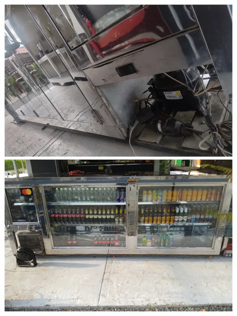 CÓMO CARGAR R-404A nevera comercial cargada con R404a